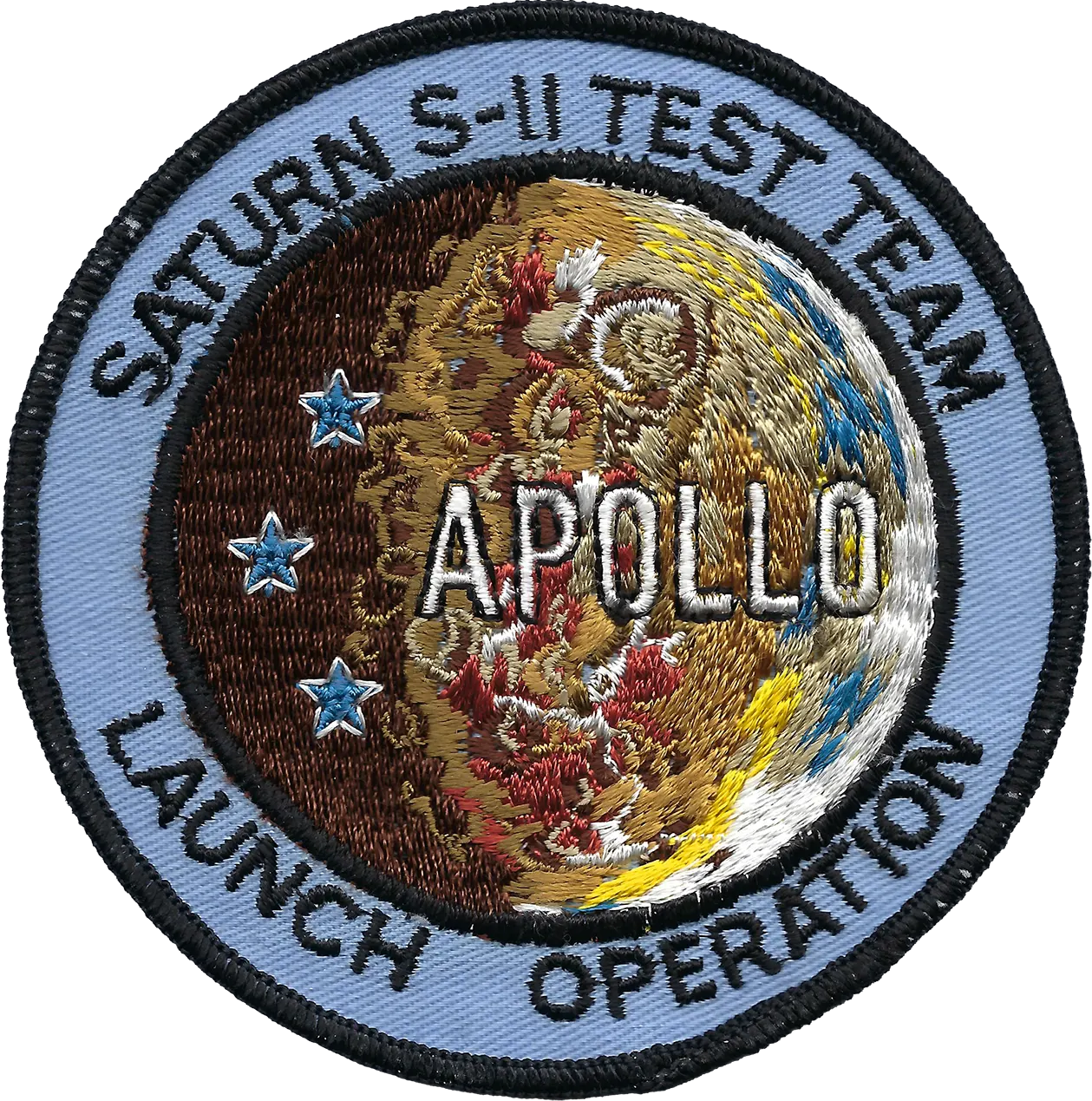 Saturn Iron On Sew On Embroidered Patch 2.5" in Diameter Space 