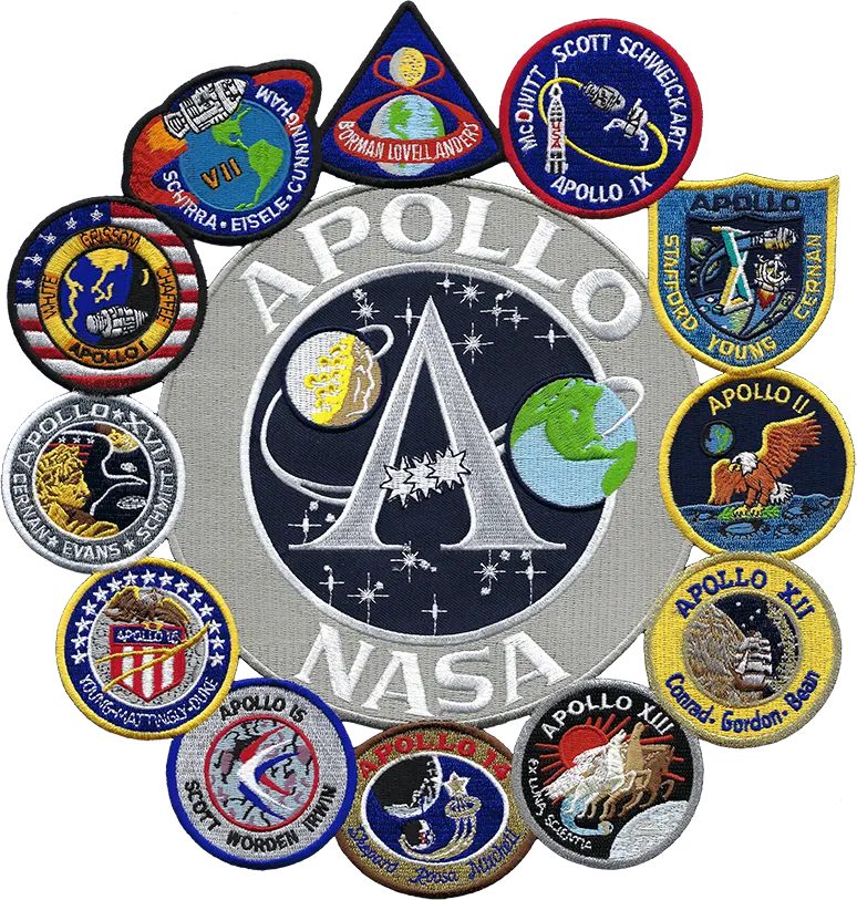 6 pcs Set NASA Patch, Astronaut Patches US Flag Space Shuttle Iron On/Sew  On - Colorful All Embroidered Patches